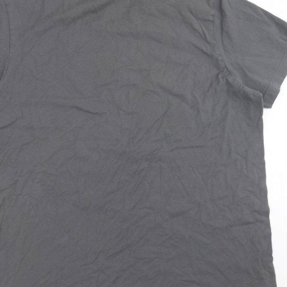 adidas Mens Grey    T-Shirt Size L