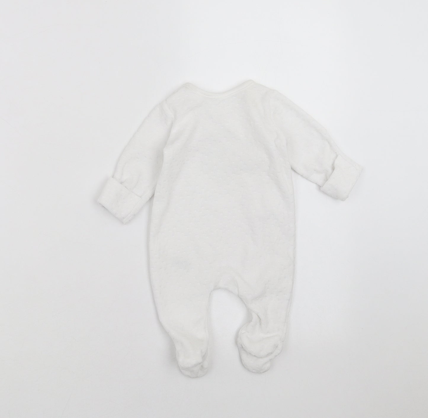 Little Nutmeg Baby White   Babygrow One-Piece Size Newborn  - Born in 2021