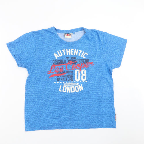 Lee Cooper Boys Blue   Basic T-Shirt Size 13 Years