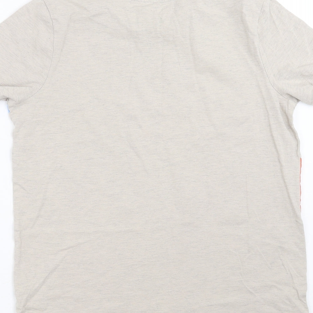 George Boys Grey Solid   Pyjama Top Size 13-14 Years  - up all night