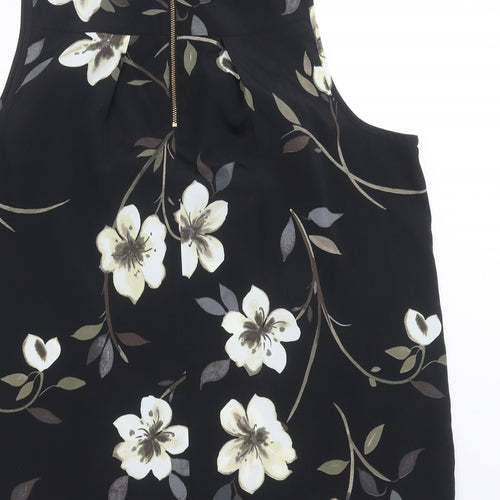 NEXT Womens Black Floral  Basic Blouse Size 20