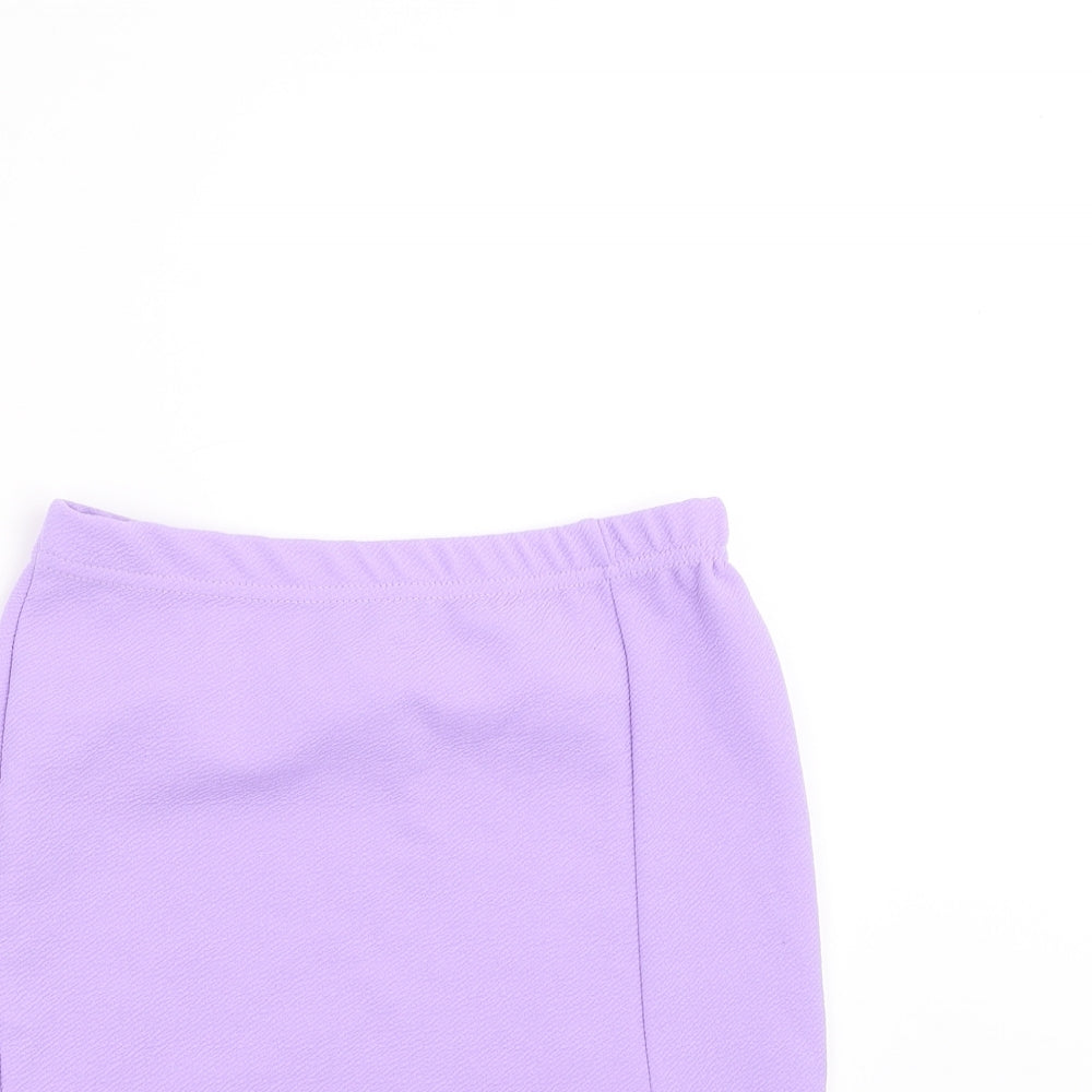 PRETTYLITTLETHING Womens Purple   Mini Skirt Size 8