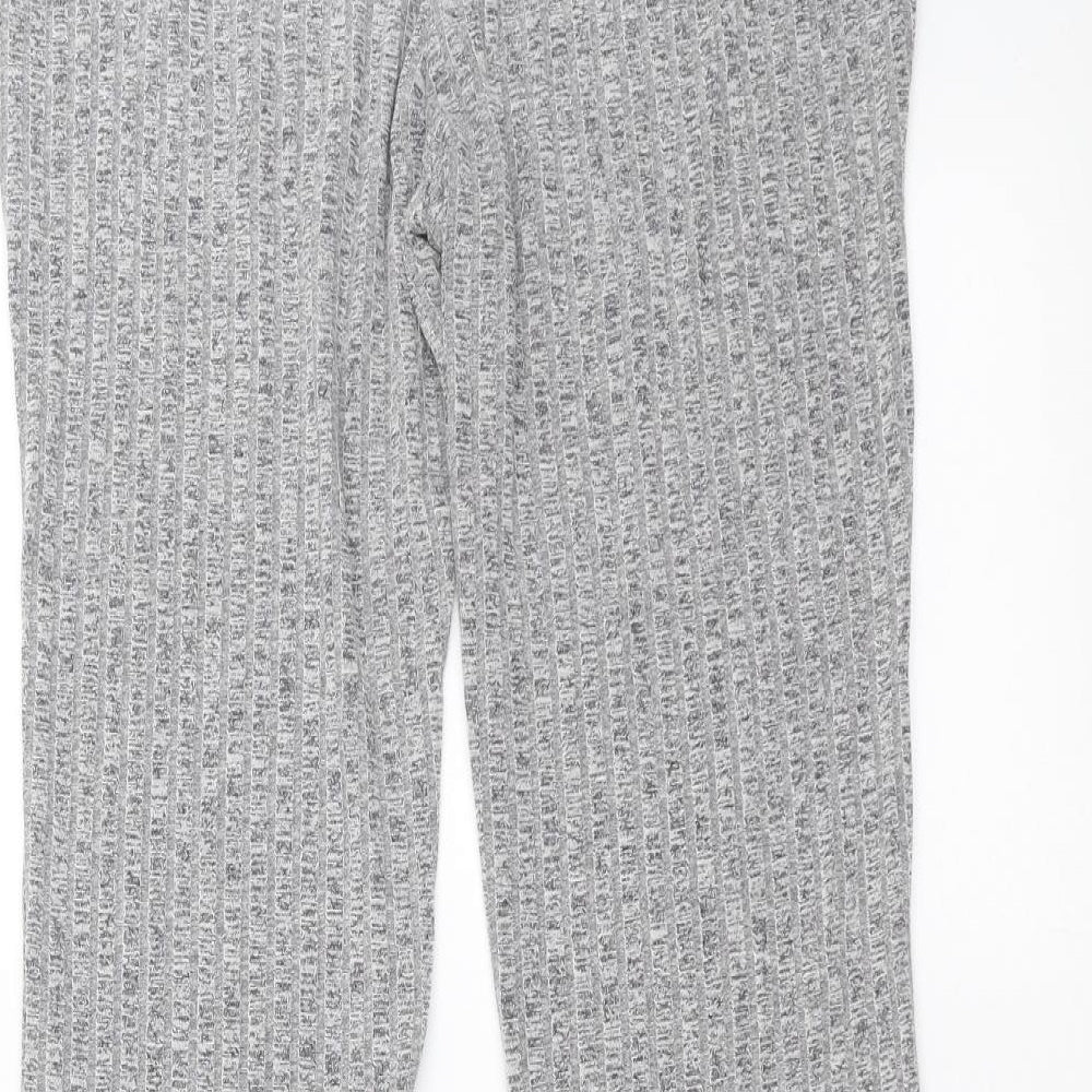 SheIn Womens Grey Striped  Trousers  Size L L33 in - flared