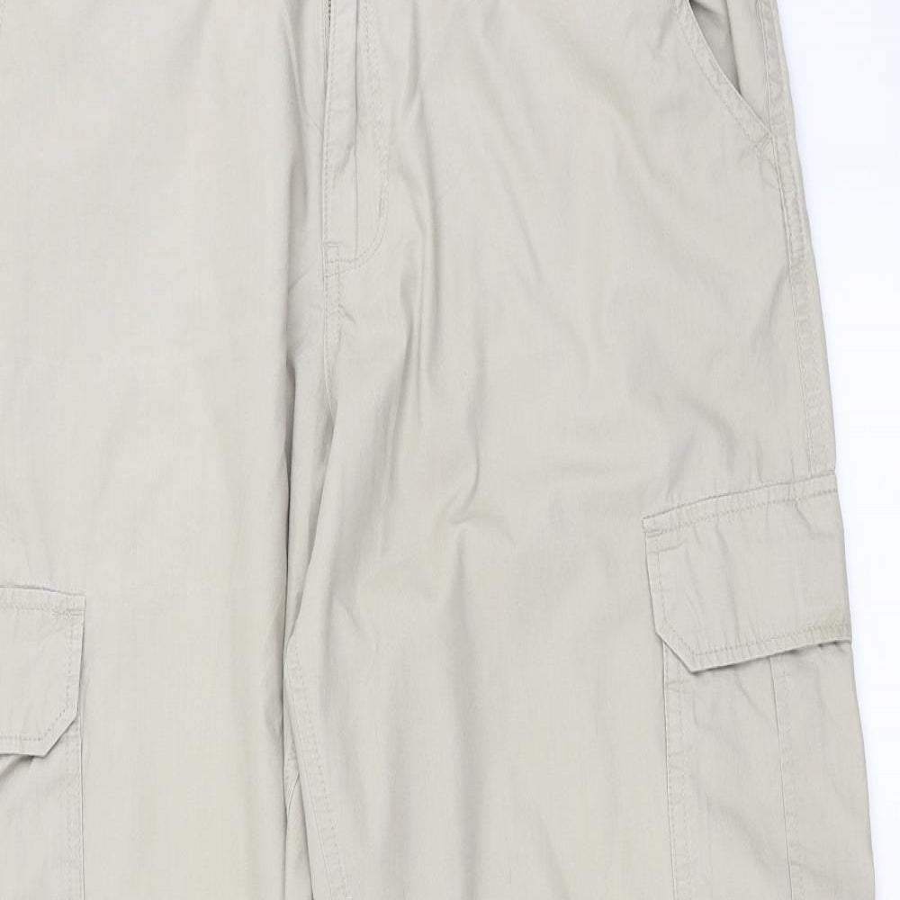 Cherokee Mens Beige   Cargo Trousers Size 34 in L32 in