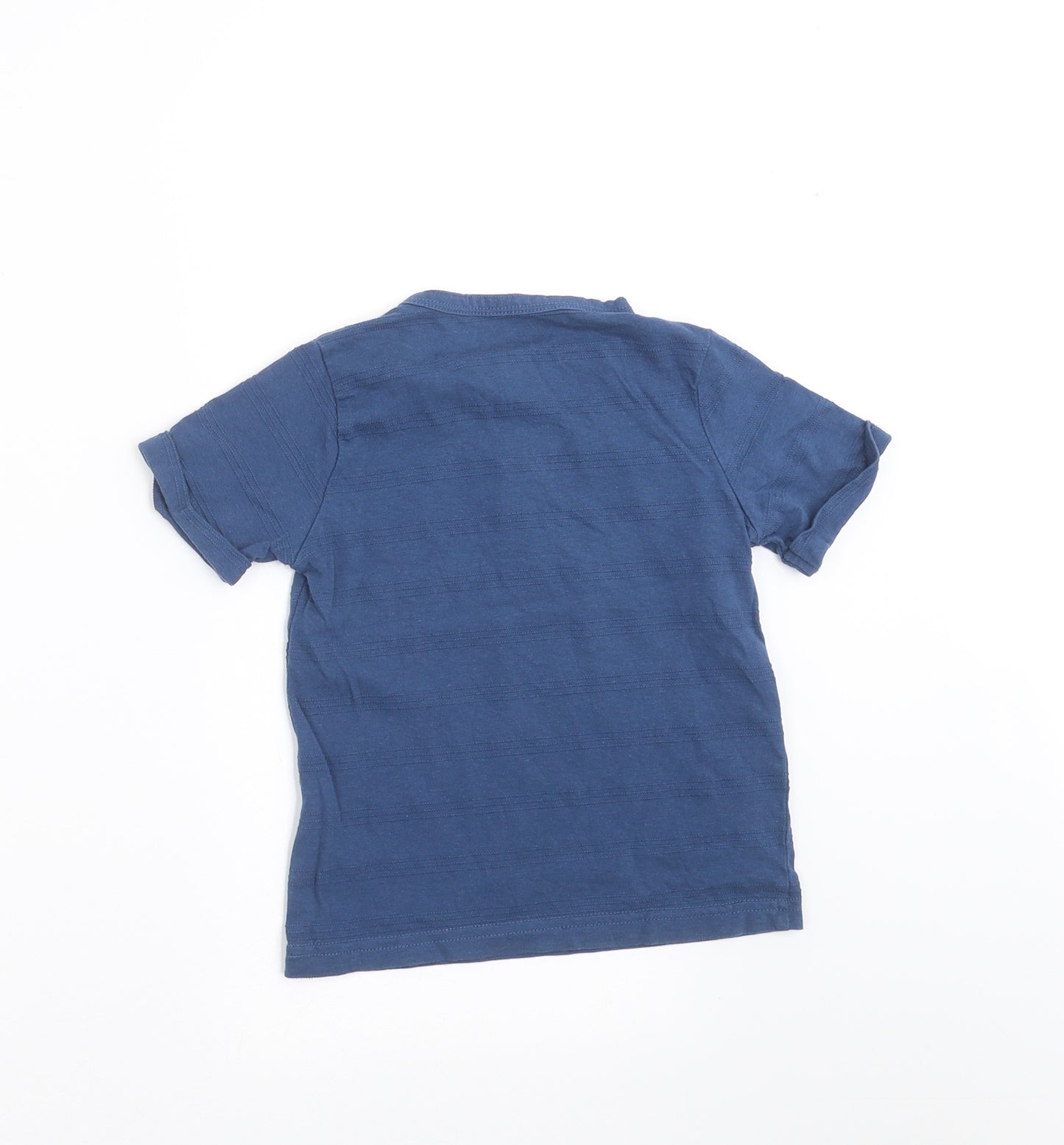 TU Boys Blue Striped  Basic T-Shirt Size 18-24 Months