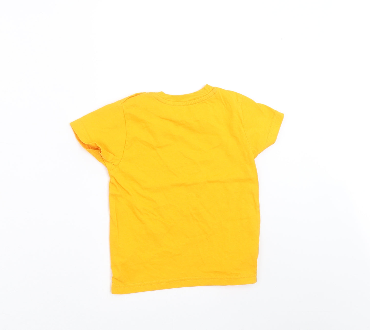 Nutmeg Boys Yellow   Basic T-Shirt Size 2-3 Years  - dinosaur