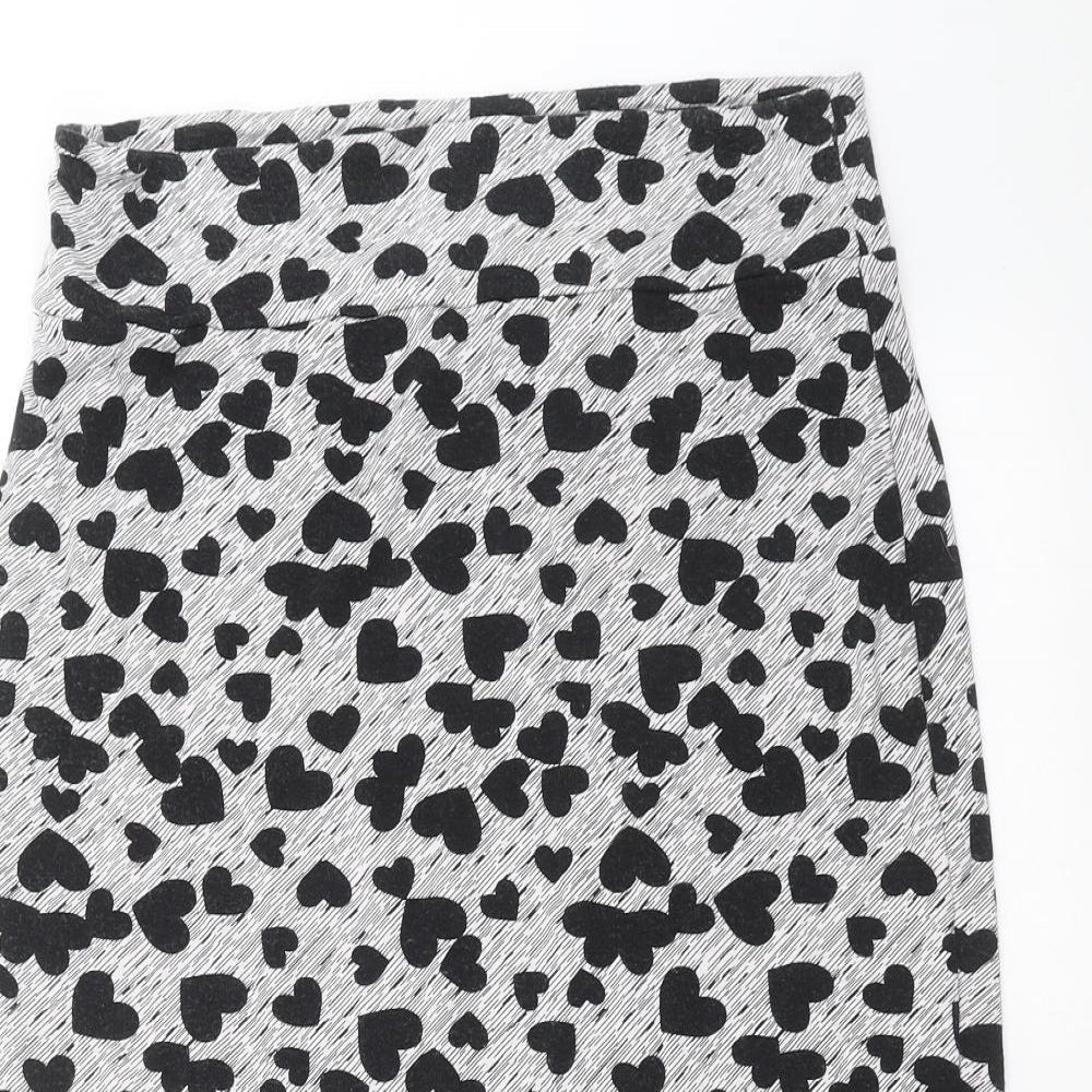 Papaya Womens Grey   Straight & Pencil Skirt Size 14  - hearts
