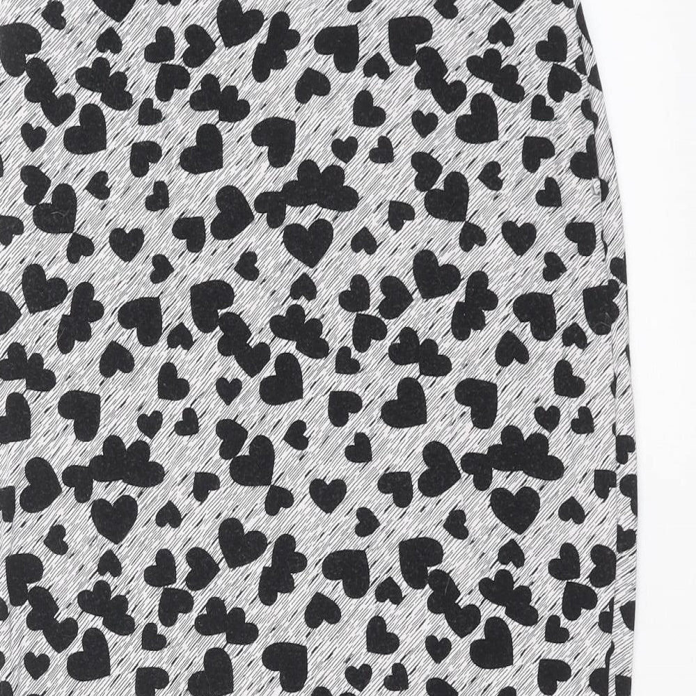 Papaya Womens Grey   Straight & Pencil Skirt Size 14  - hearts