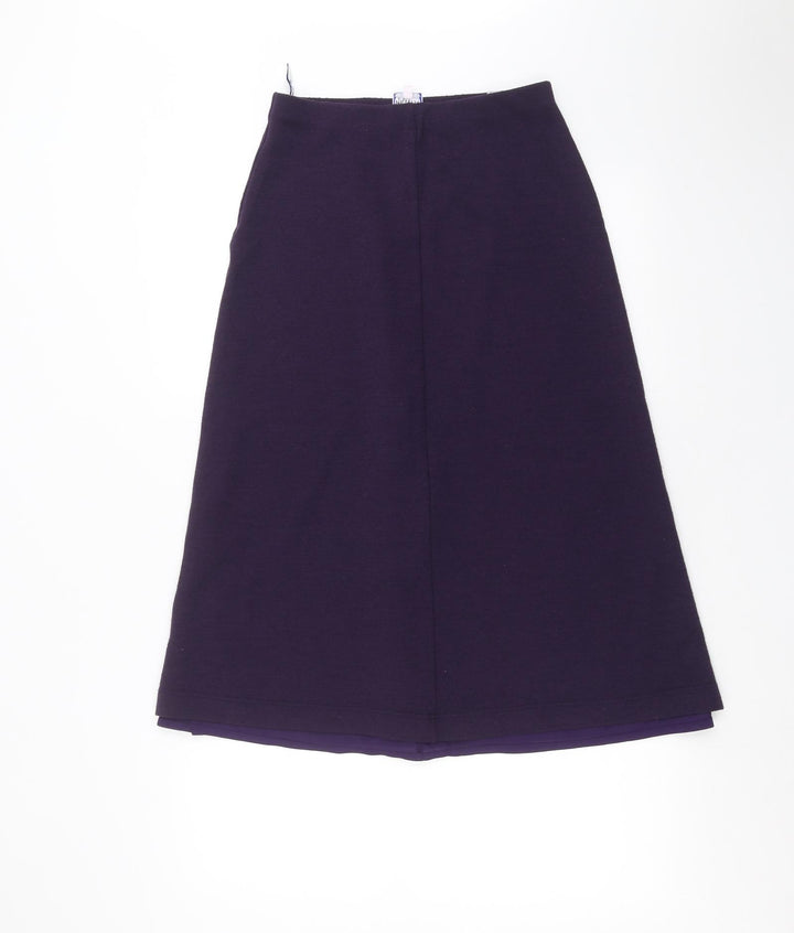 Penny Plain Womens Purple A-Line Skirt Size 10