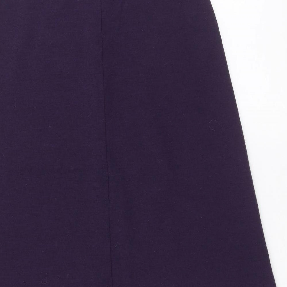 Penny Plain Womens Purple   A-Line Skirt Size 10