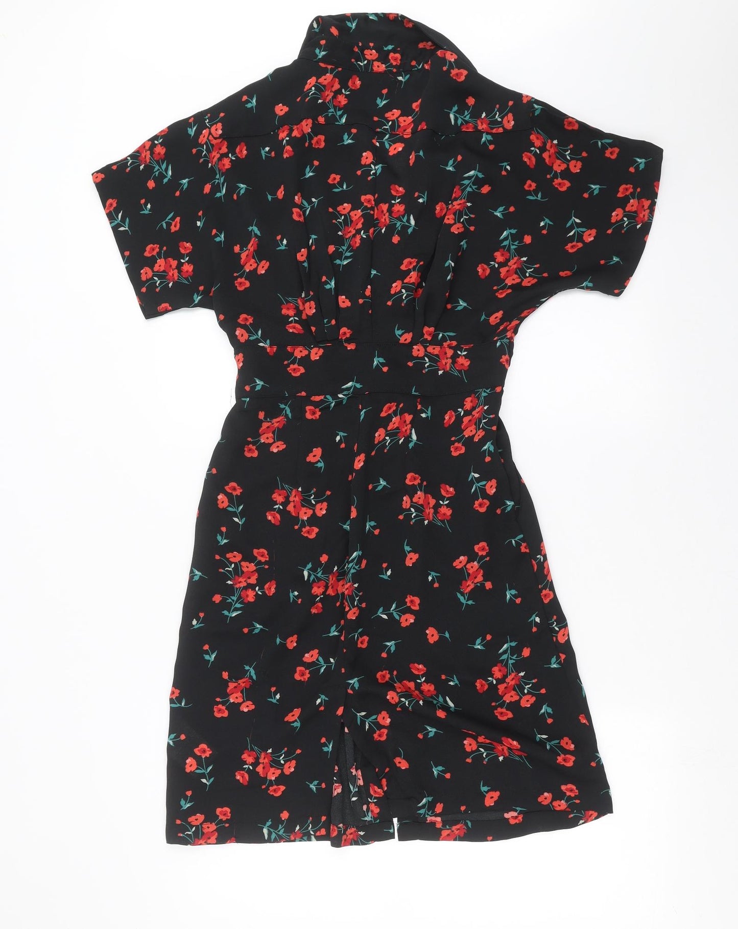 Brave Soul Womens Black Floral  Shift  Size XS