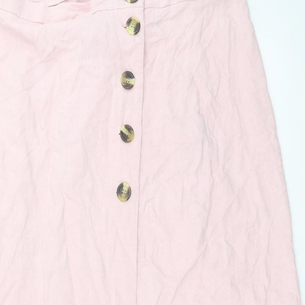 New Look Womens Pink   Maxi Skirt Size 14