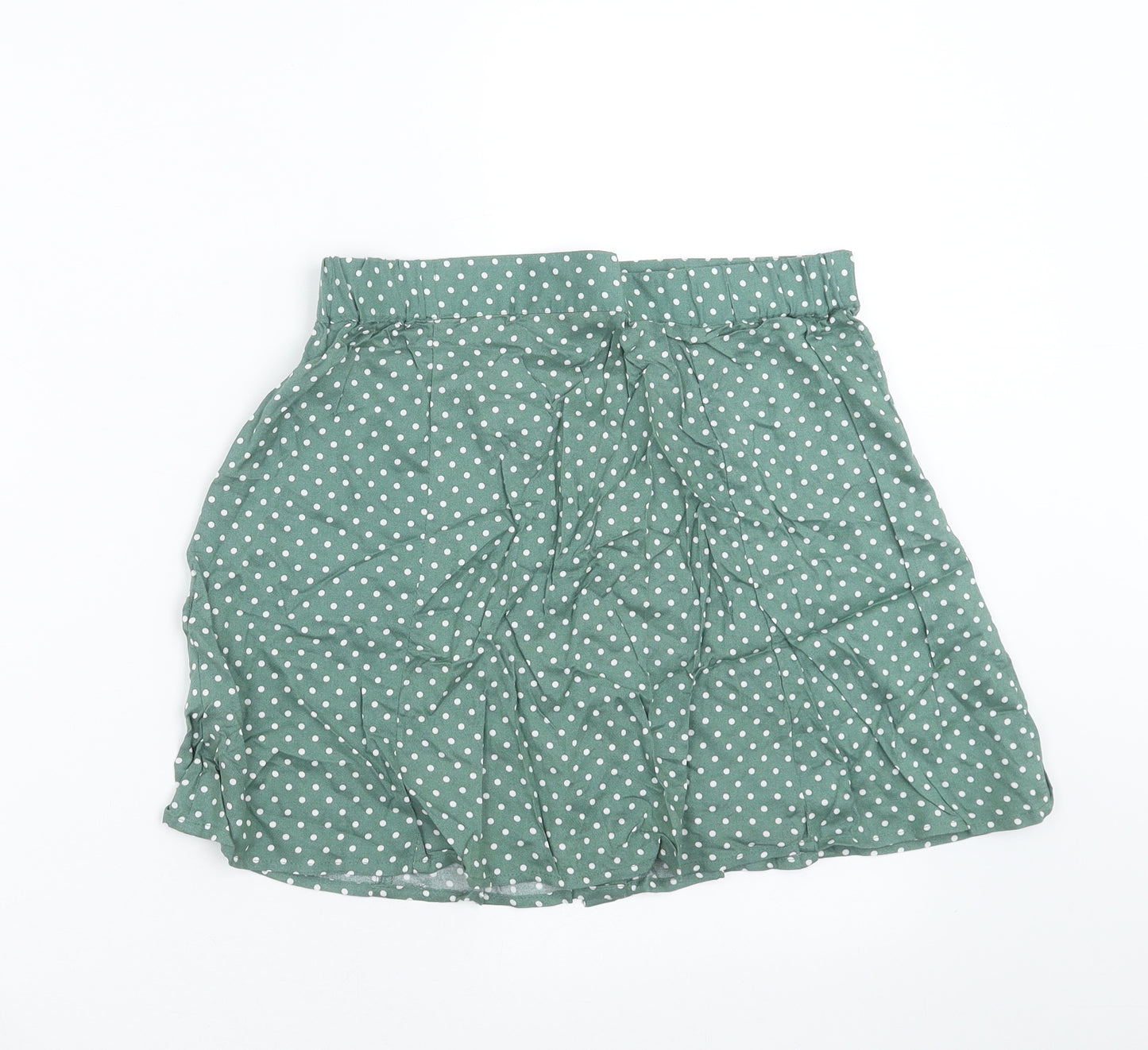 ASOS Womens Green Polka Dot  A-Line Skirt Size 10
