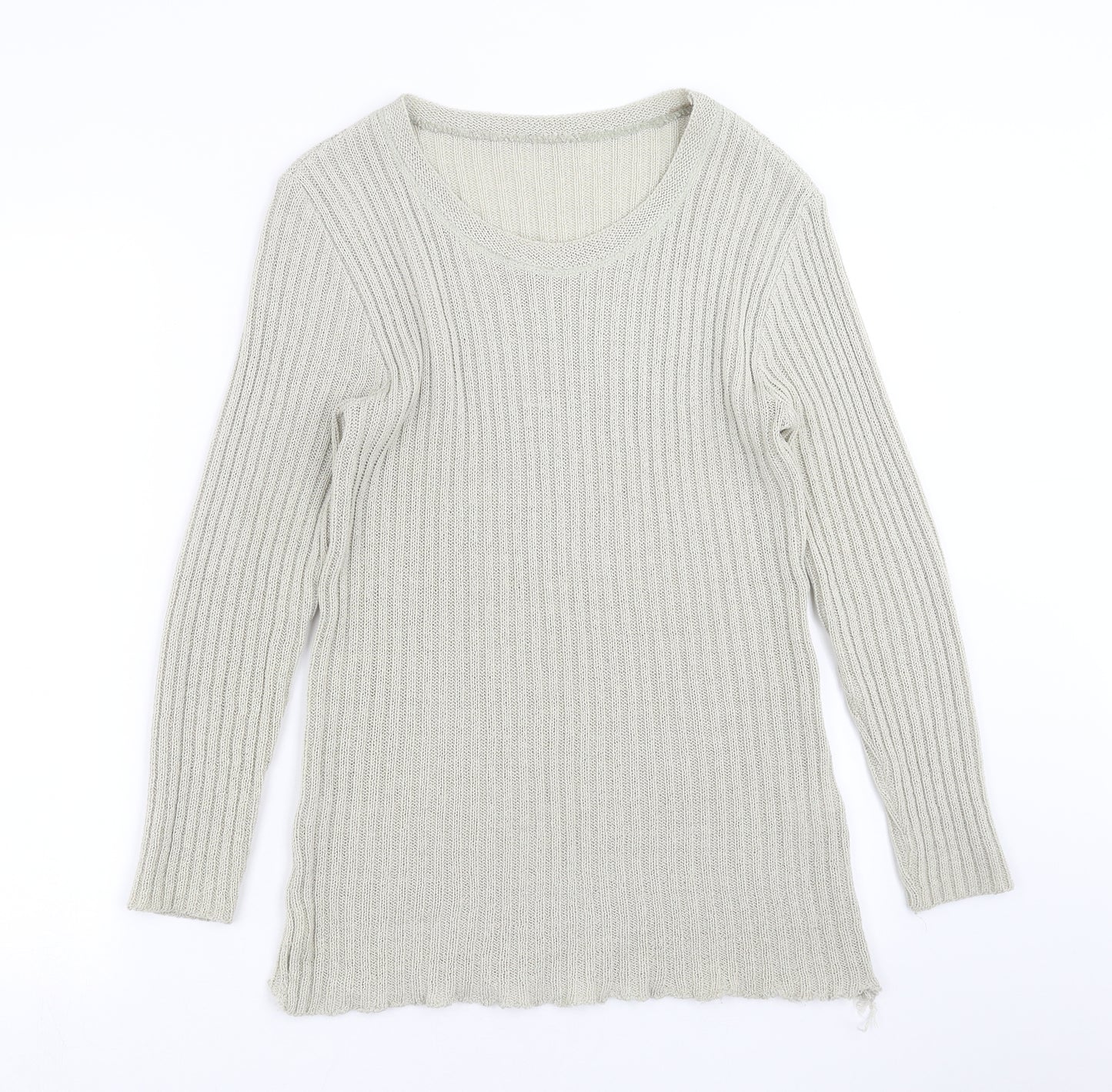 LC Womens Beige Striped Knit Pullover Jumper Size 18