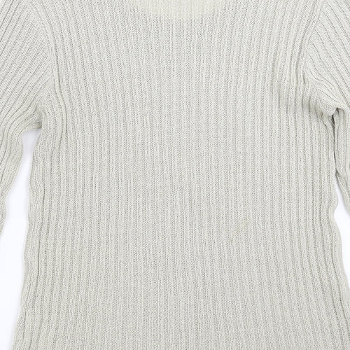 LC Womens Beige Striped Knit Pullover Jumper Size 18