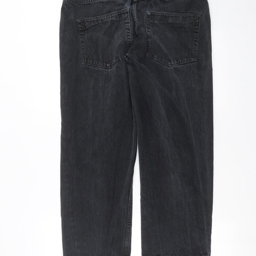 Easy Denim Womens Grey  Denim Straight Jeans Size 34 in L25 in