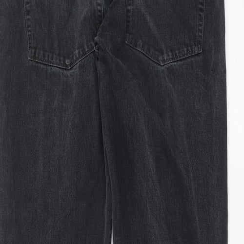Easy Denim Womens Grey  Denim Straight Jeans Size 34 in L25 in