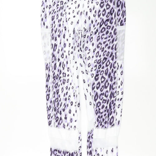 SheIn Womens Purple Animal Print  Compression Leggings Size S L27 in