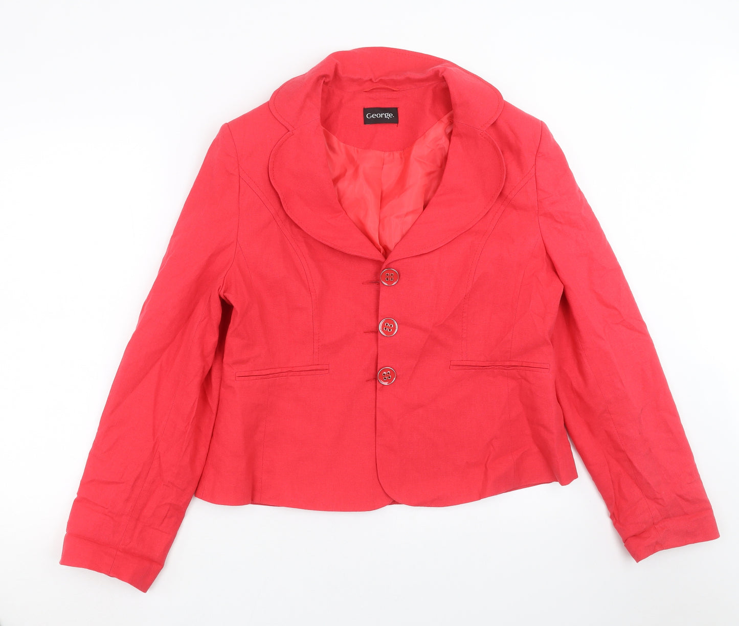 George Womens Pink   Jacket Suit Jacket Size 18