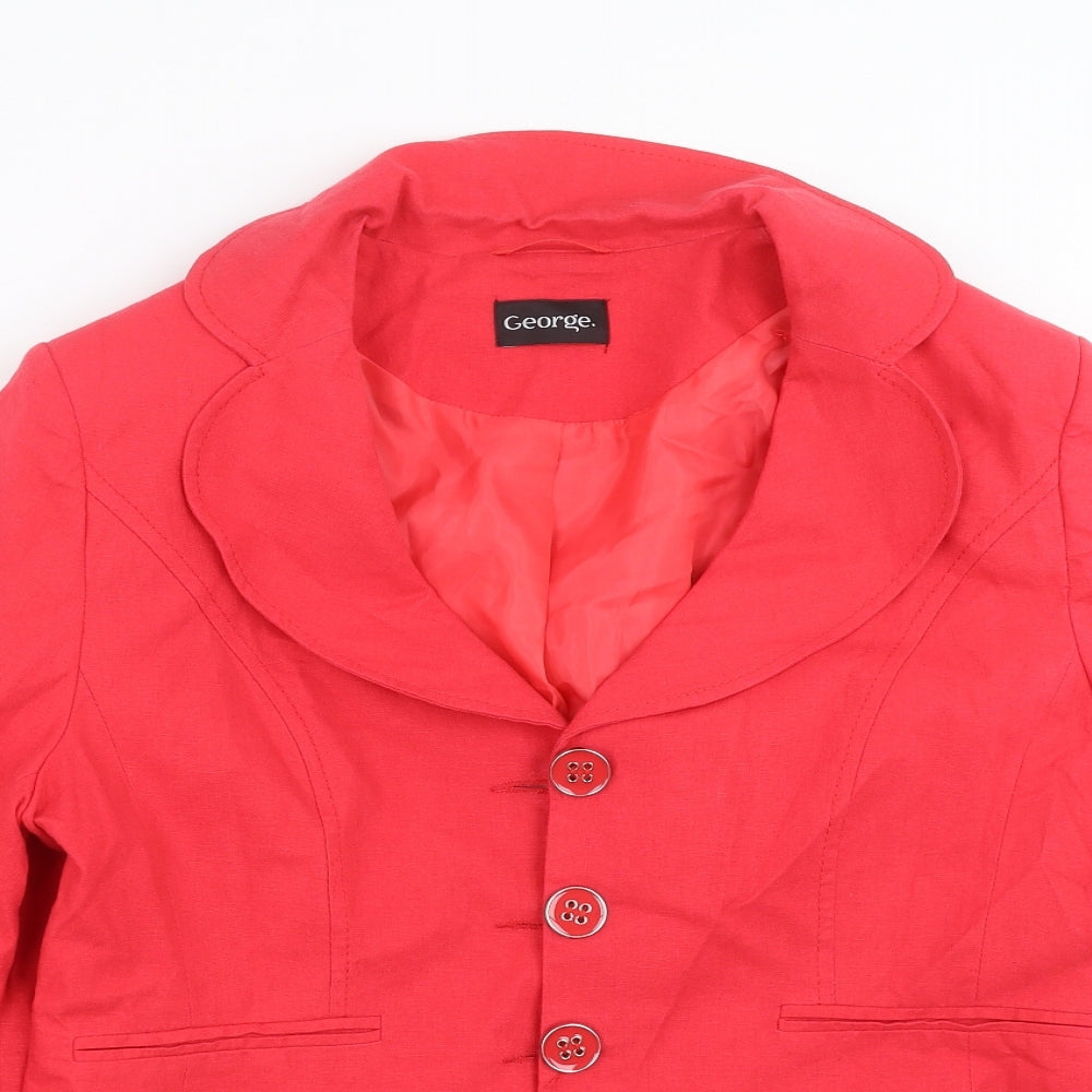 George Womens Pink   Jacket Suit Jacket Size 18