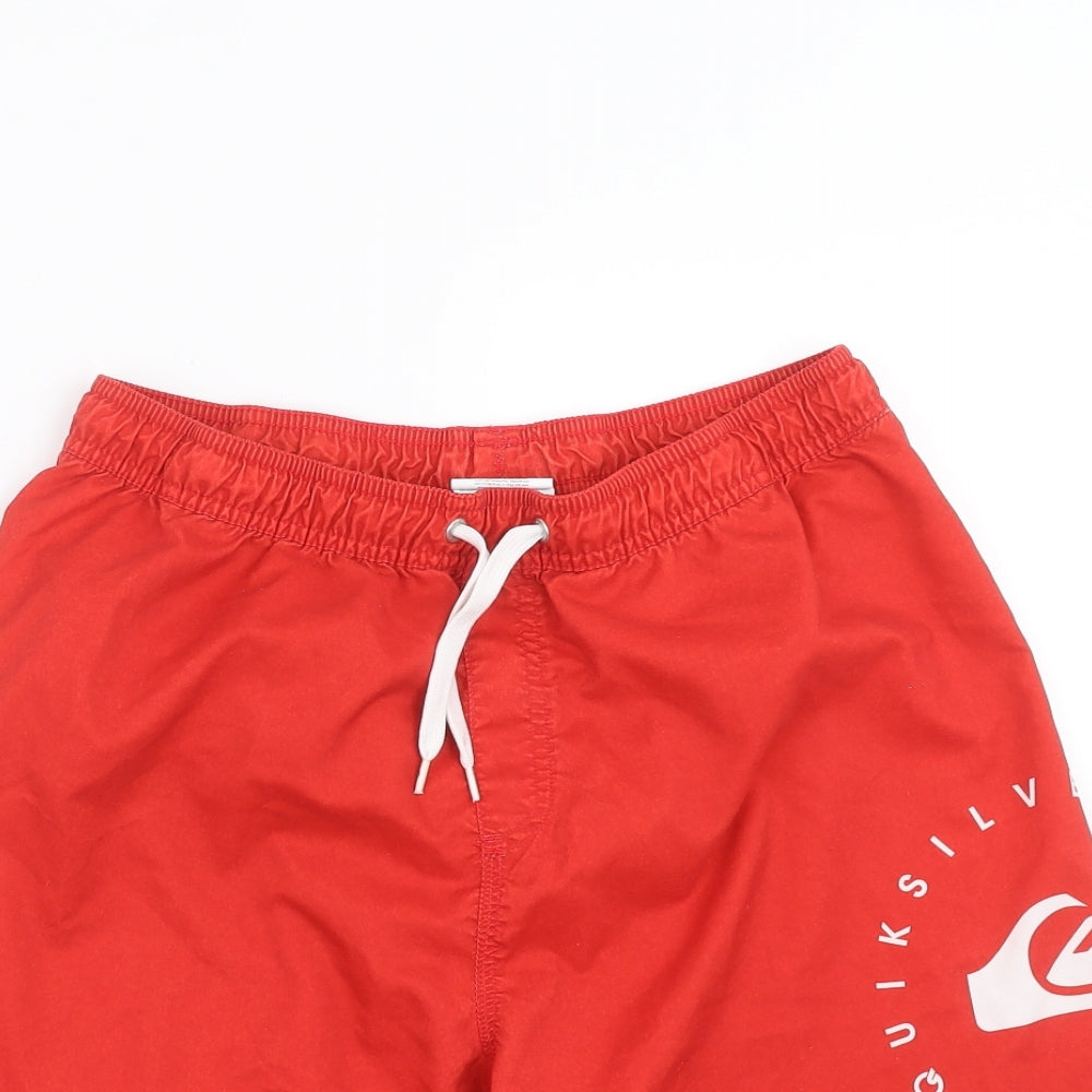 Quiksilver Boys Red   Bermuda Shorts Size 16 Years - swim short
