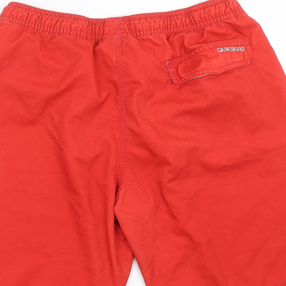 Quiksilver Boys Red   Bermuda Shorts Size 16 Years - swim short