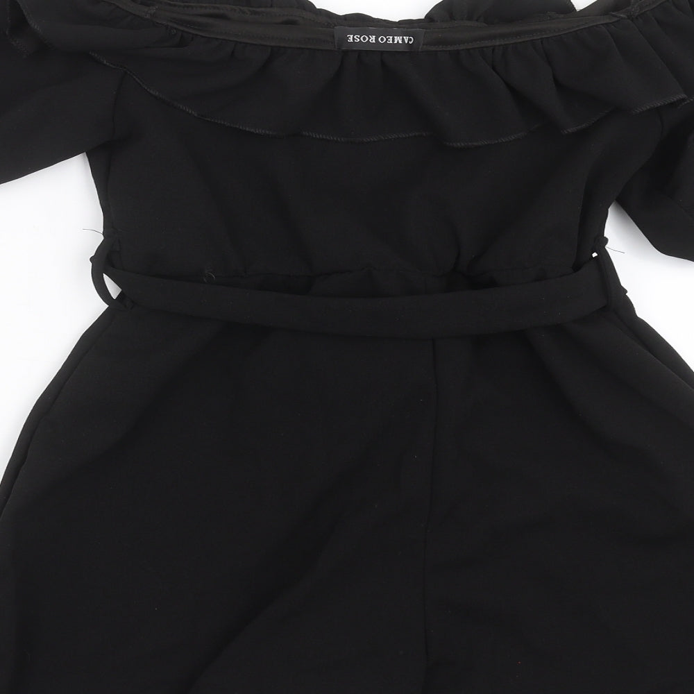 CAMEO ROSE Womens Black   Playsuit One-Piece Size 12