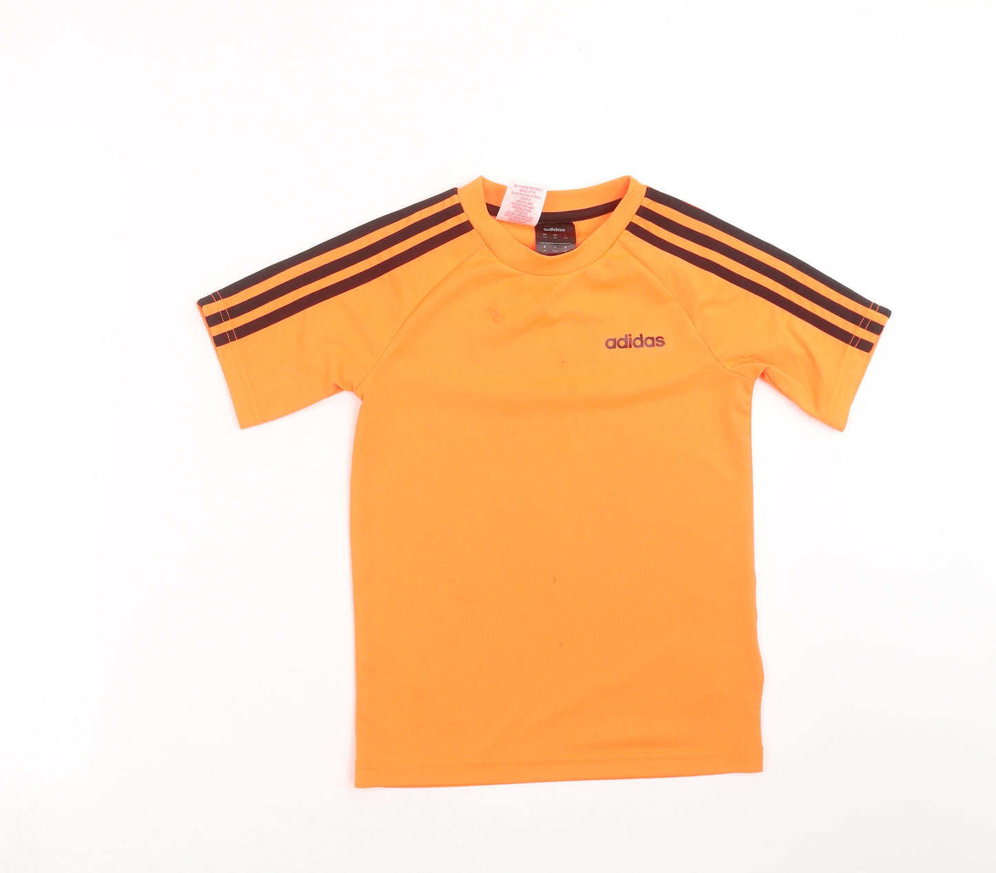adidas Boys Orange   Basic T-Shirt Size 7-8 Years