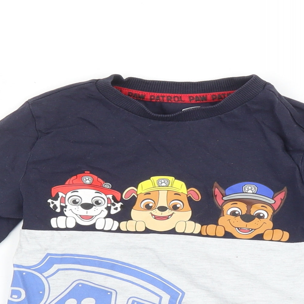 Paw Patrol Boys Blue   Basic T-Shirt Size 18-24 Months