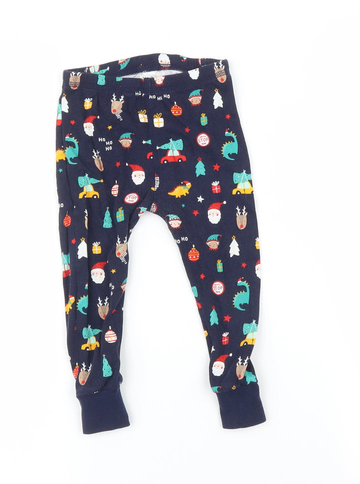 George Boys Blue Solid Cami Pyjama Pants Size 18-24 Months - Christmas Pyjamas