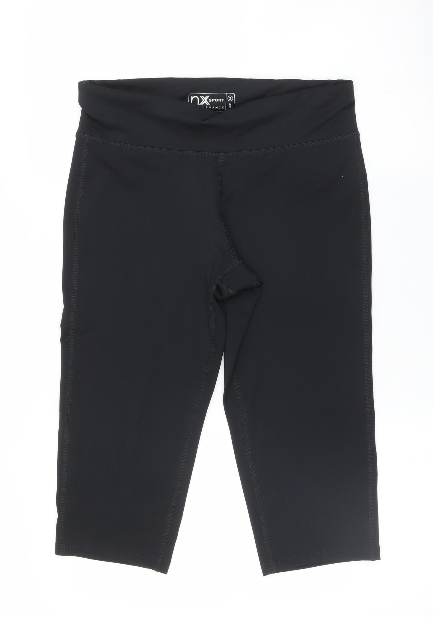 NEXT Womens Black   Cropped Leggings Size 14 L19 in