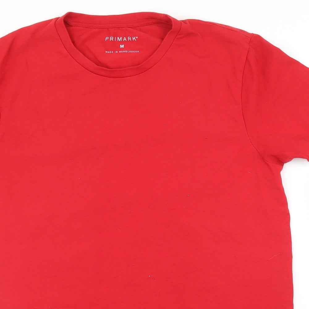 Primark Mens Red    T-Shirt Size M