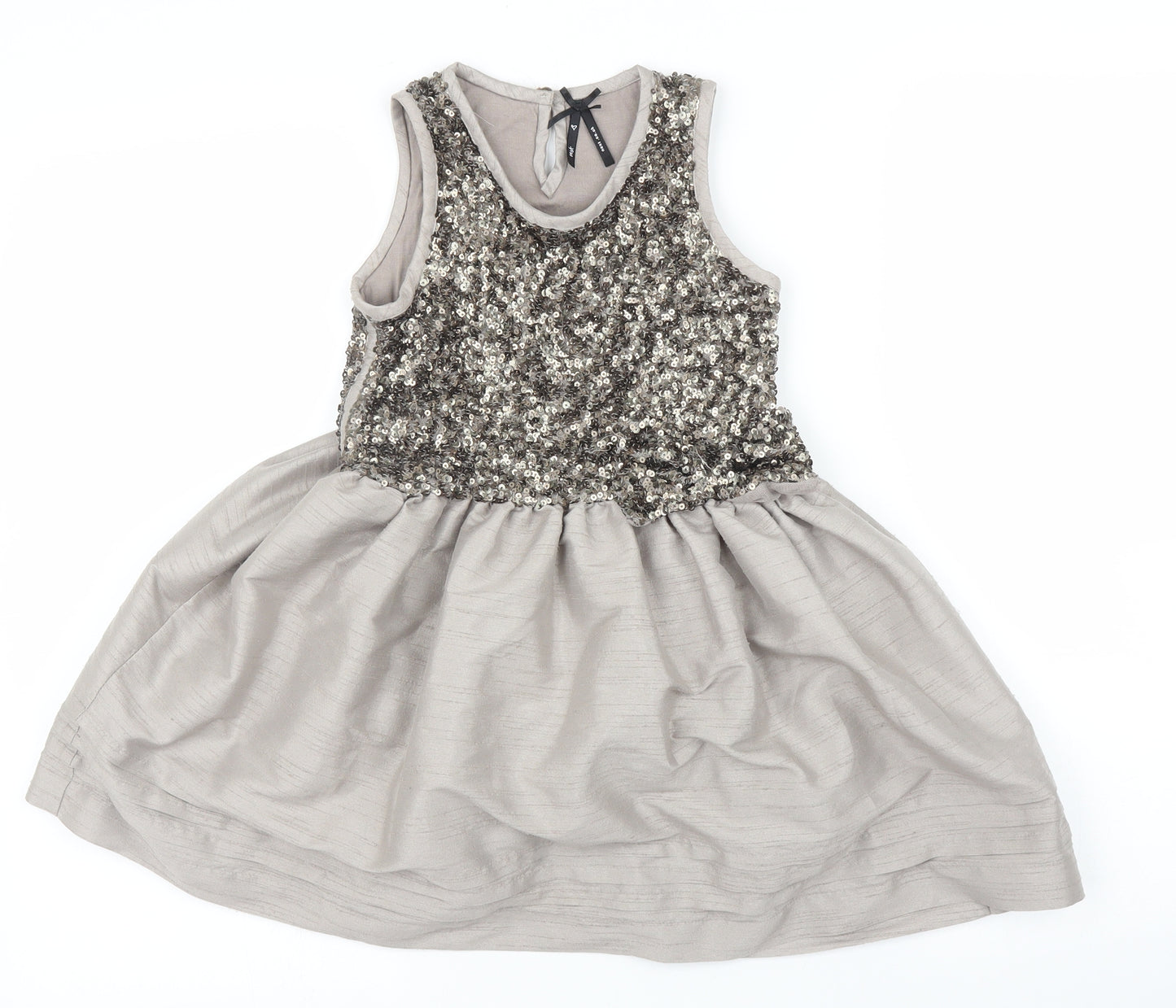 NEXT Girls Grey   Tank Dress  Size 6 Years