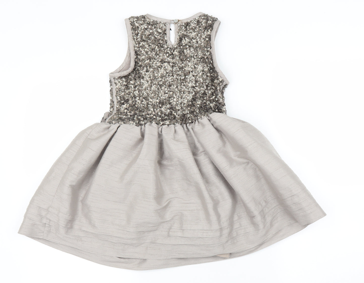 NEXT Girls Grey   Tank Dress  Size 6 Years