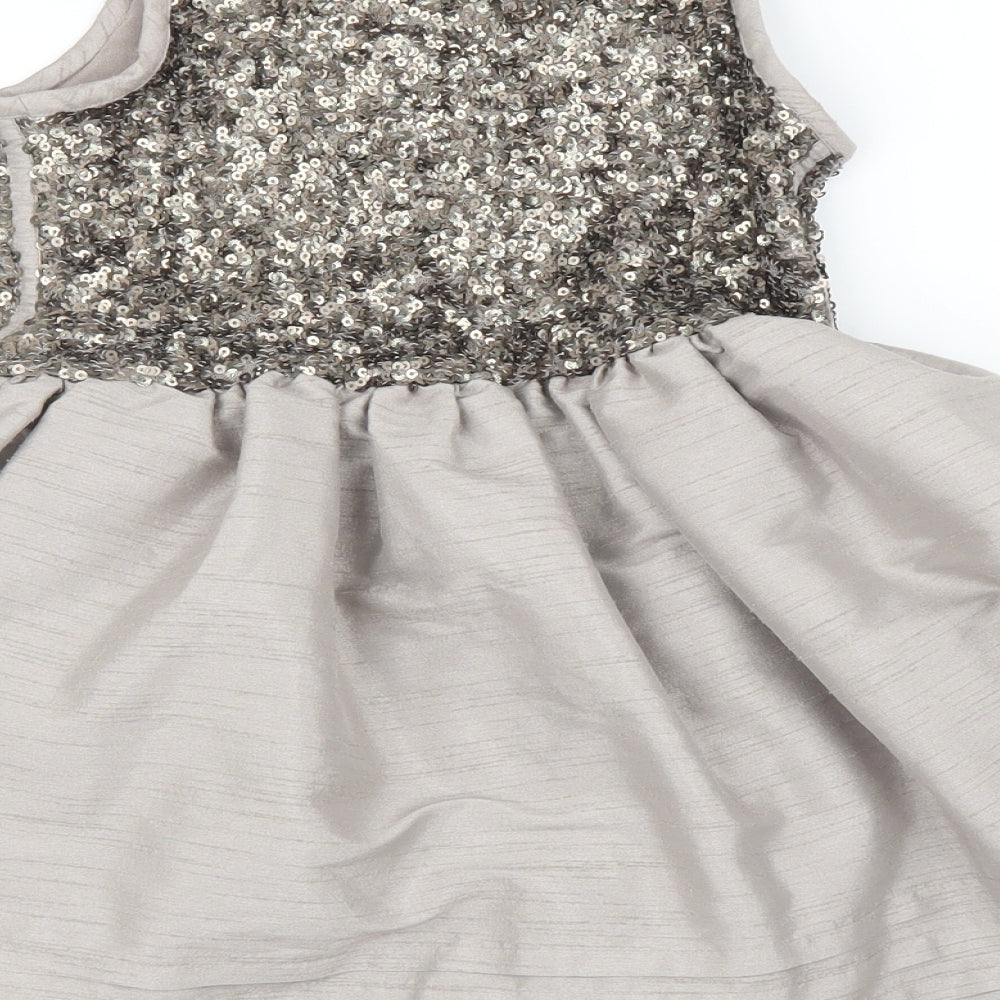 NEXT Girls Grey   Tank Dress  Size 6 Years