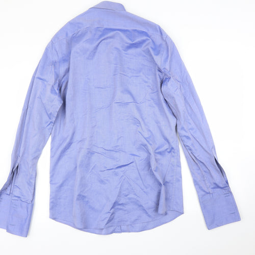 Charles Tyrwhitt Mens Blue    Button-Up Size 36