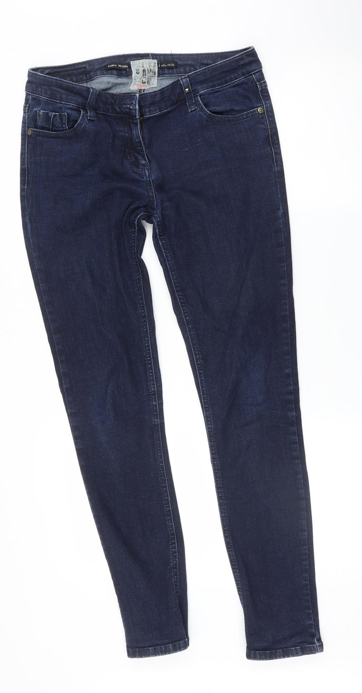 Preworn Womens Black   Skinny Jeans Size 12 L30.5 in