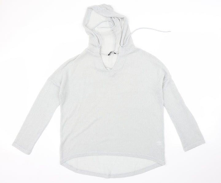 Select Womens Grey Pullover Hoodie Size 12