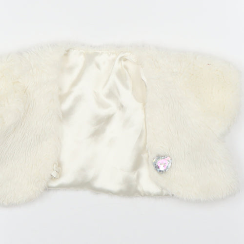 m Girls White   Jacket  Size 2-3 Years