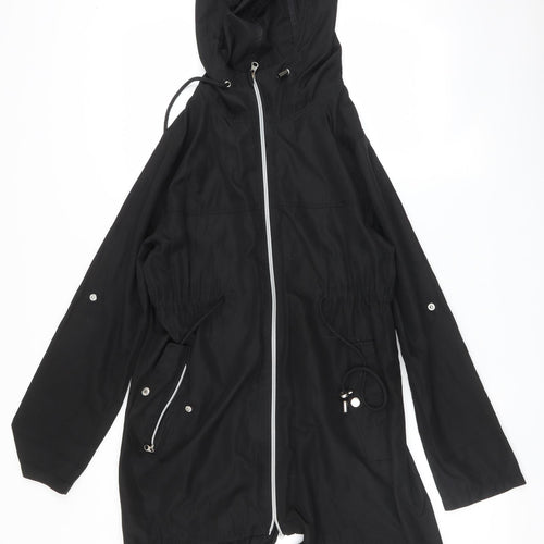 Atmosphere Womens Black   Parka Coat Size S