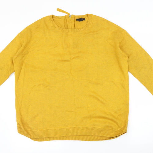 H&M Womens Yellow   Pullover Jumper Size M