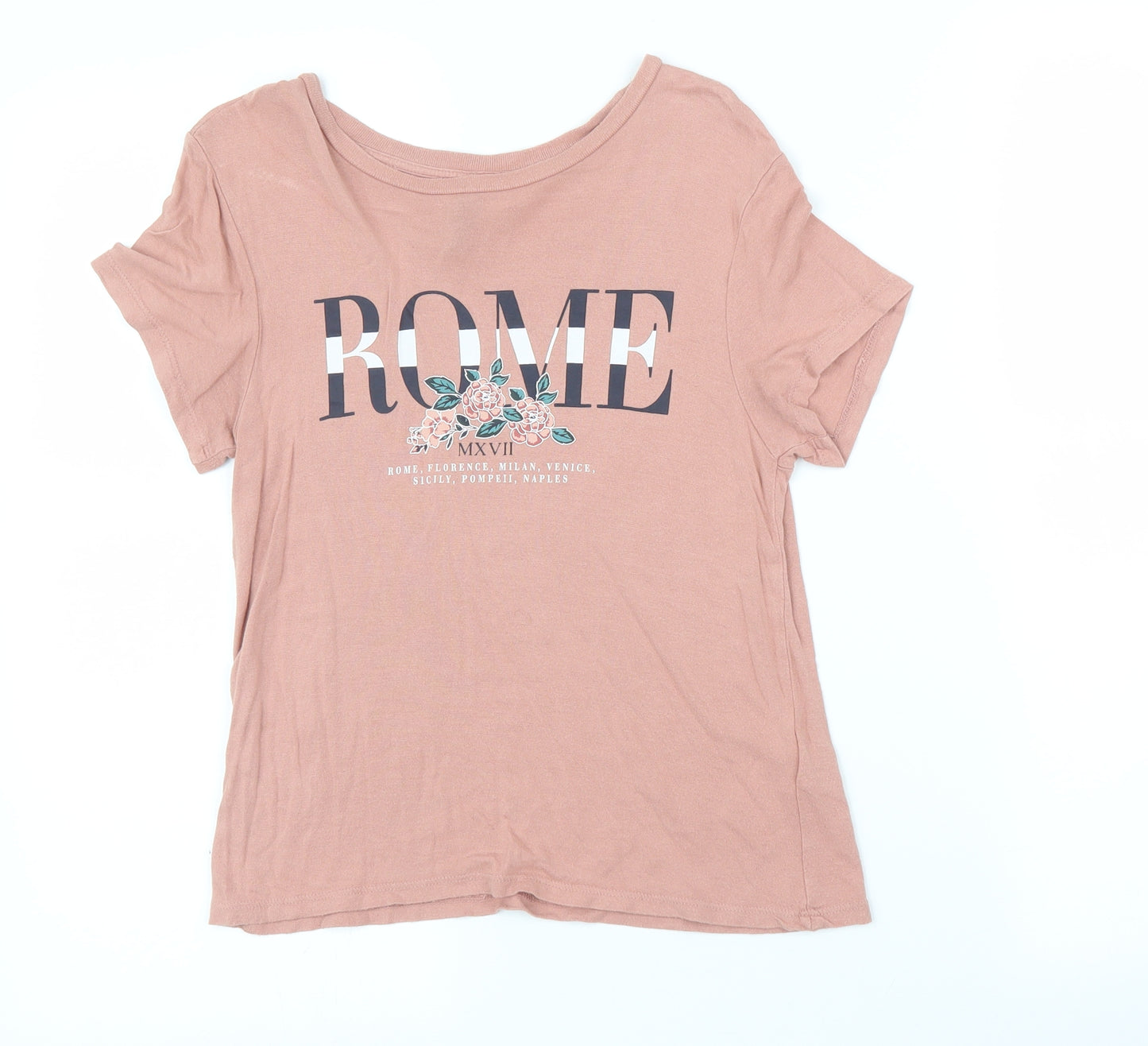 H&M Girls Pink   Basic T-Shirt Size XS