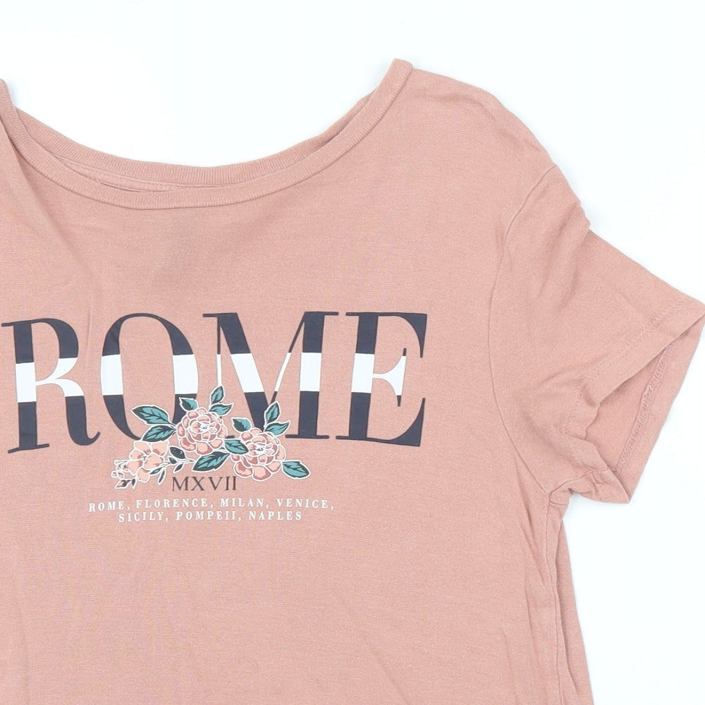 H&M Girls Pink   Basic T-Shirt Size XS