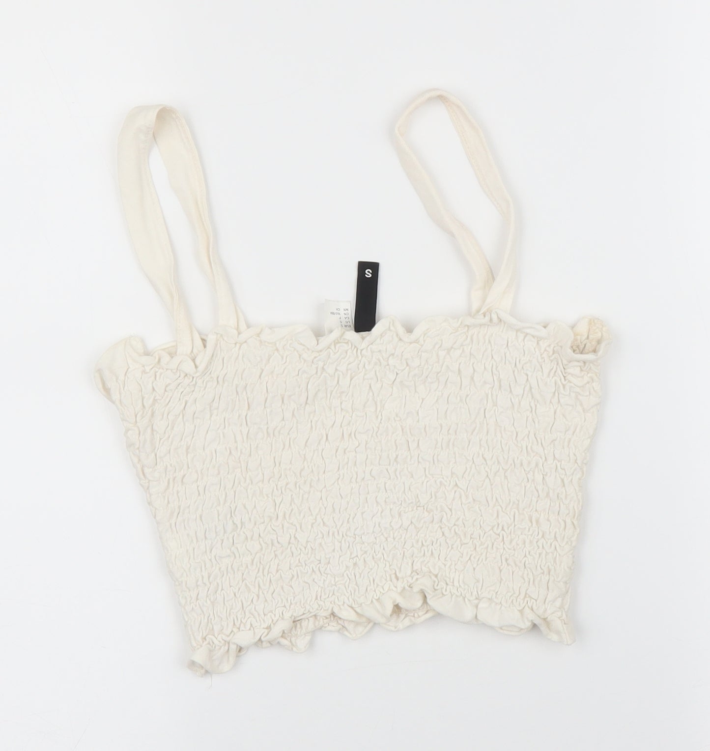 H&M Womens White   Basic Tank Size S