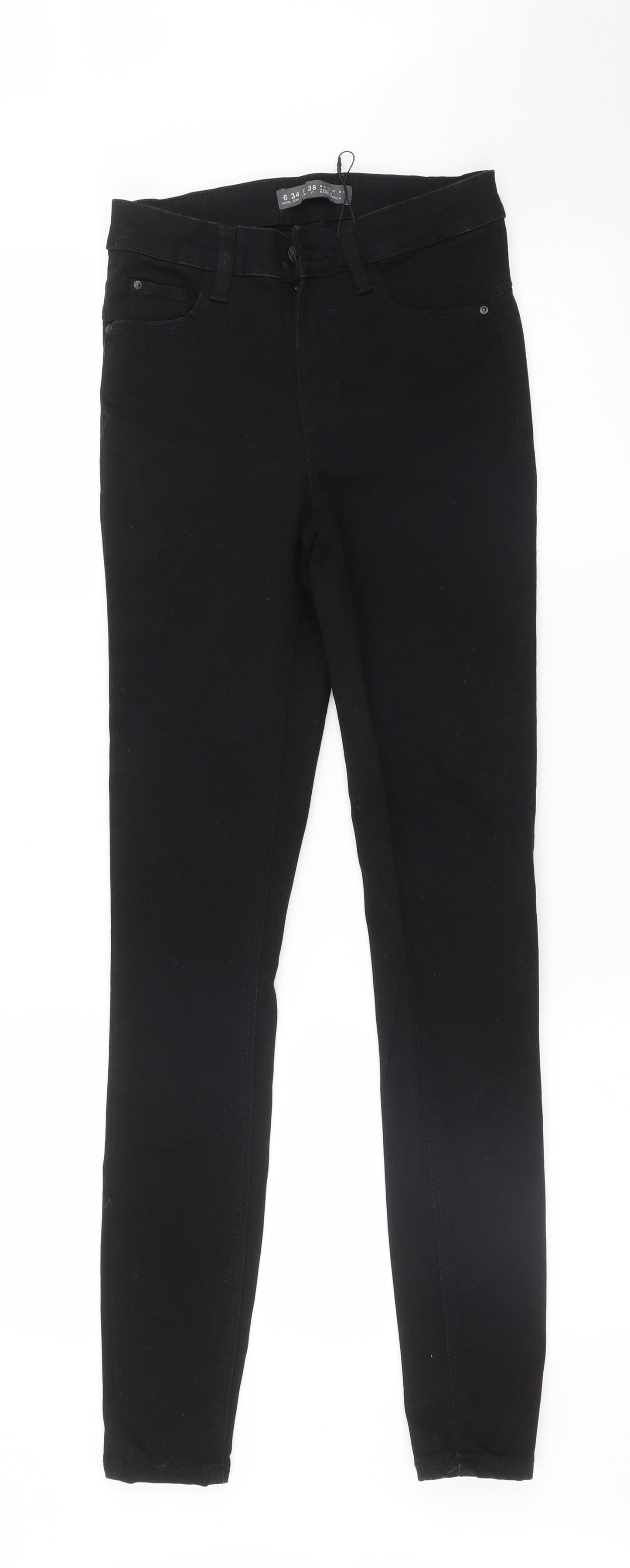 Denim & Co. Womens Black   Skinny Jeans Size 6 L30 in