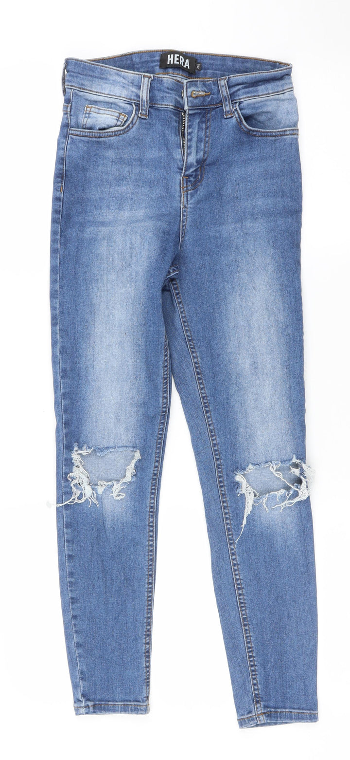 Hera Womens Blue Skinny Jeans Size 26 L25 in