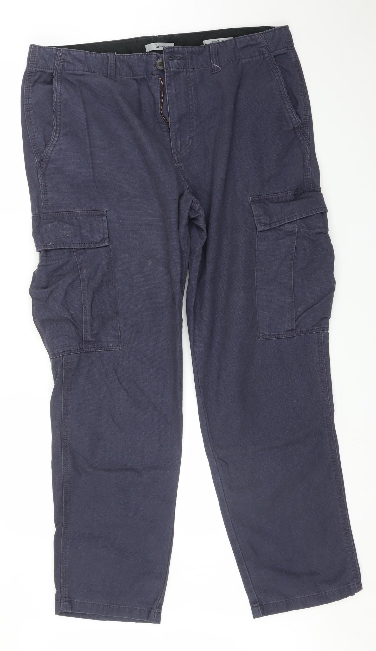 TU Womens Blue   Cargo Trousers Size 34 L32 in