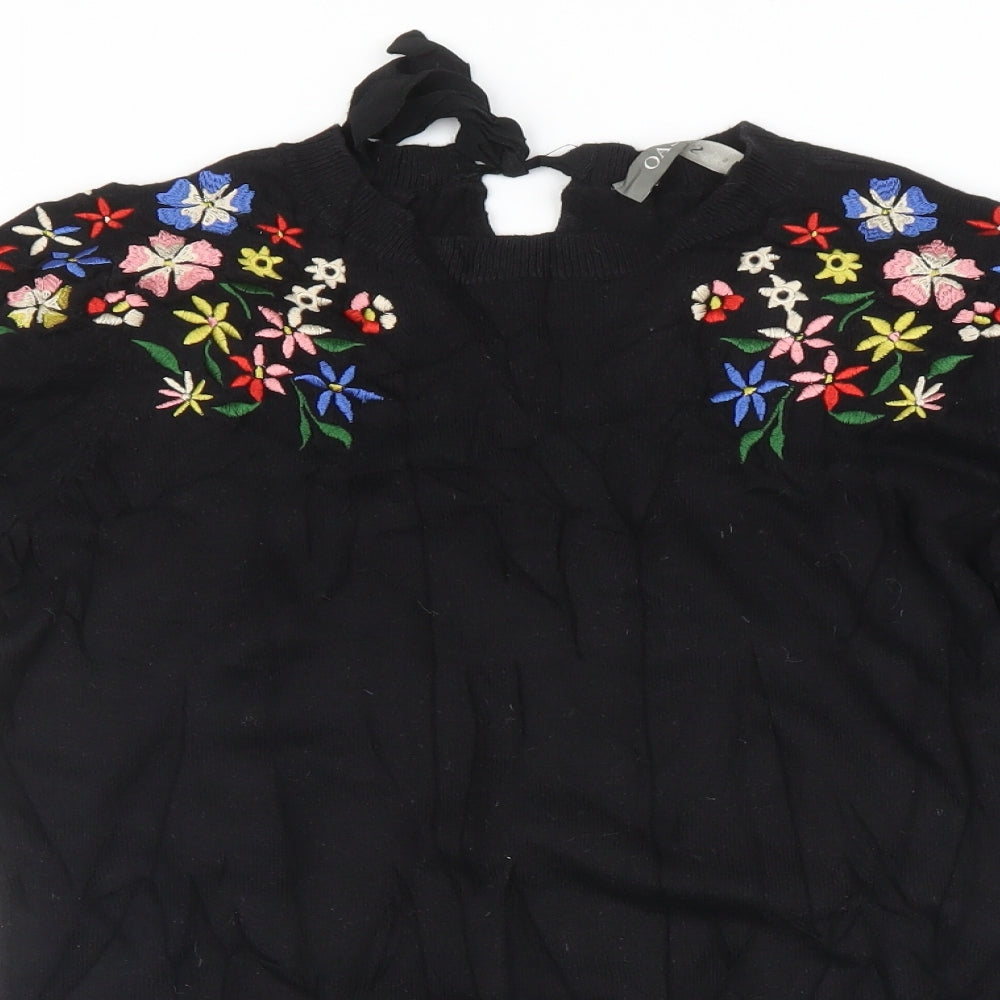 Oasis Womens Black   Pullover Jumper Size S