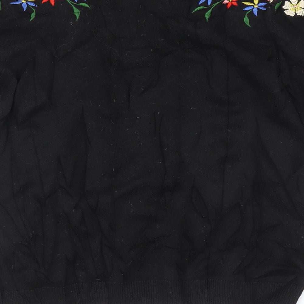 Oasis Womens Black   Pullover Jumper Size S