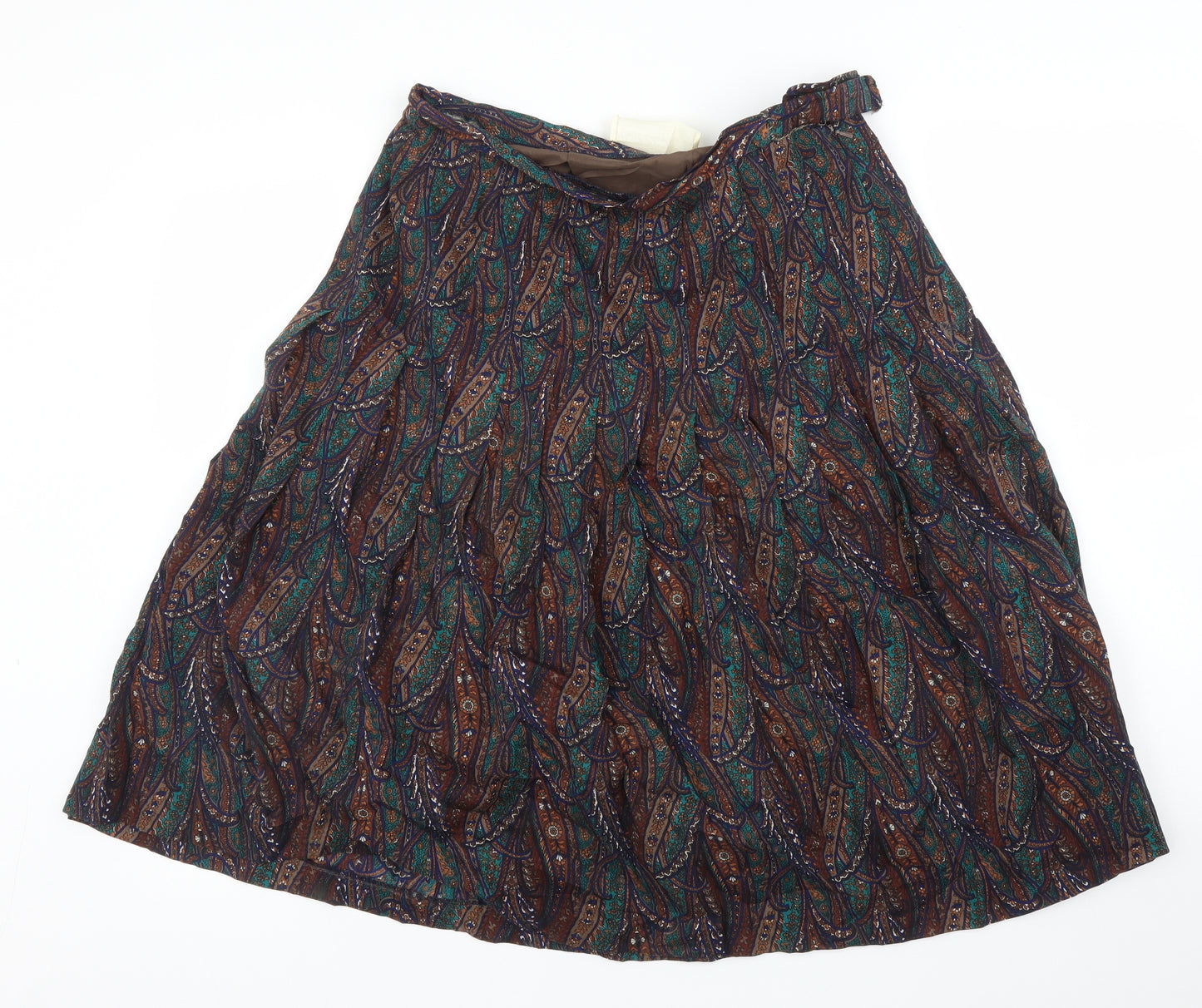 Edinburgh Woolen Mill  Womens Multicoloured Paisley  Maxi Skirt Size 16
